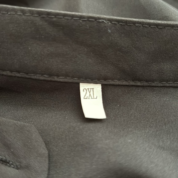 Women's Plus Size Lace Lantern Sleeve Blouse - Picture 6 of 9